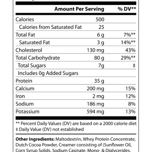 6lb Bulk Up! Mass Gainer Chocolate Milkshake w/Low Sugar